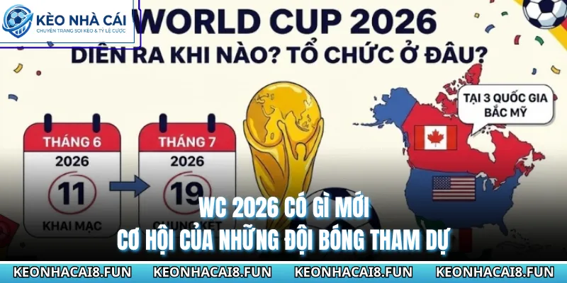 WC 2026 có gì mới - Cơ hội của những đội bóng tham dự