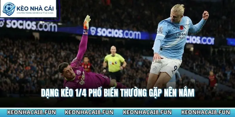 Dạng kèo 1/4 phổ biến thường gặp nên nắm